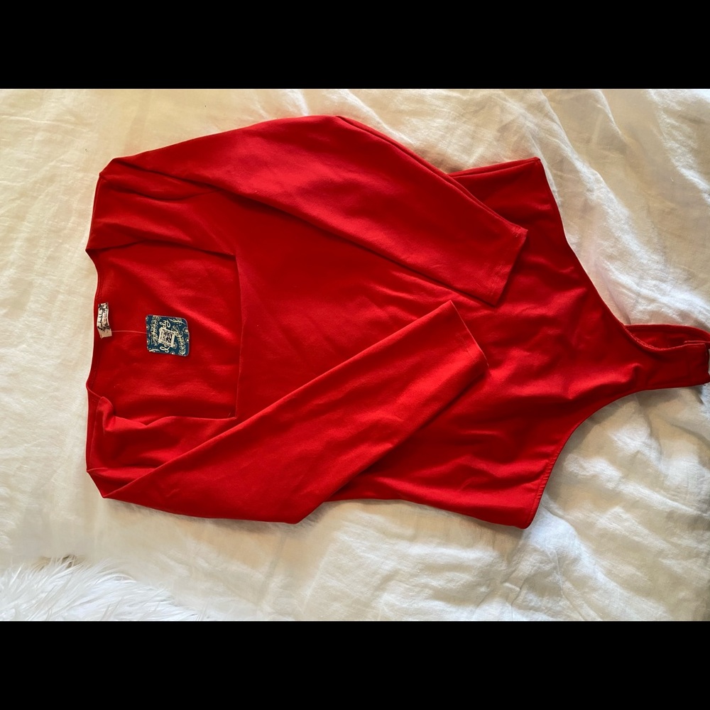 NWT Free People long sleeve body suit